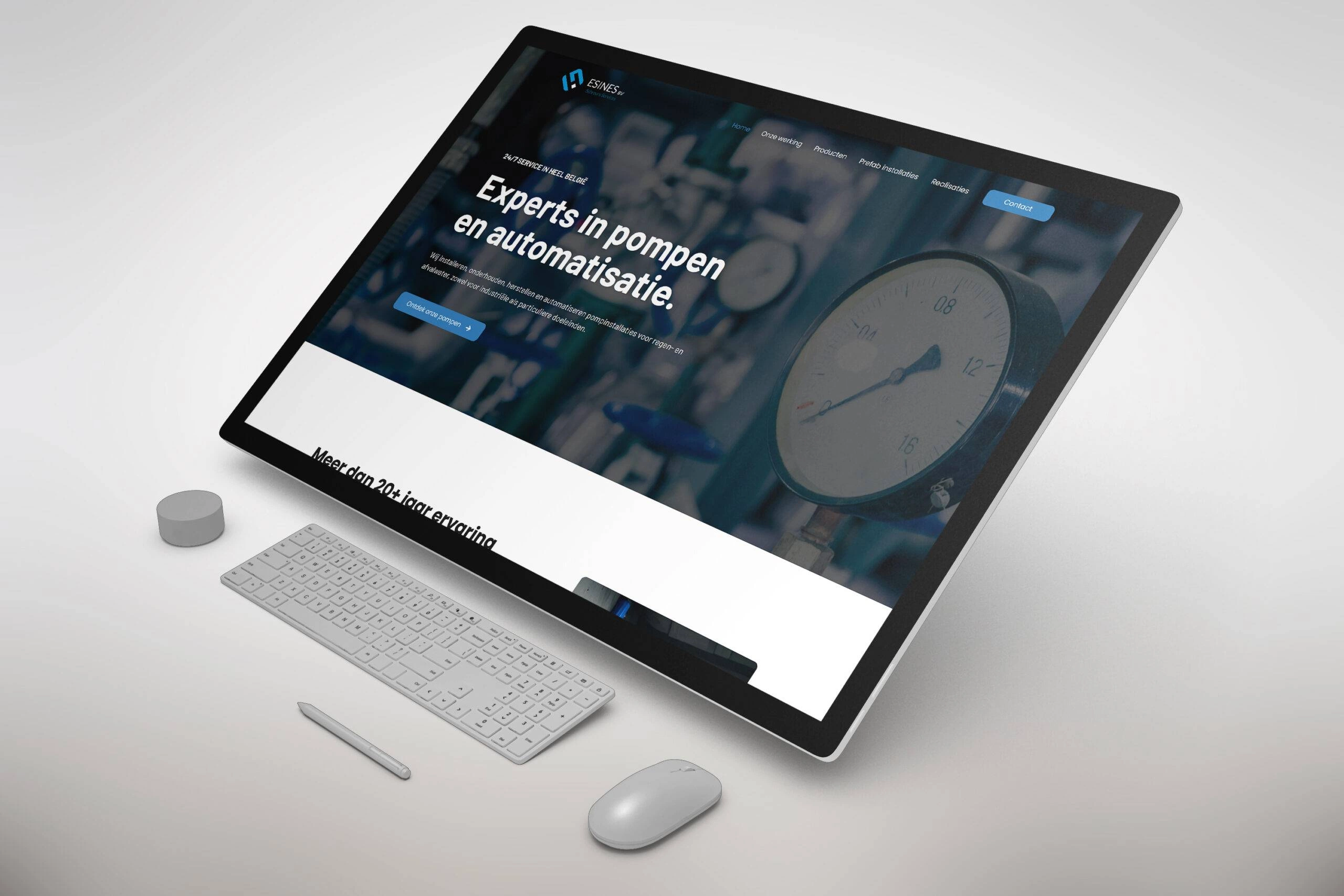 esines waterpompinstallaties geetbets webdesign